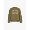 Essentials Cotton Blend Crewneck Sweatshirt In Military