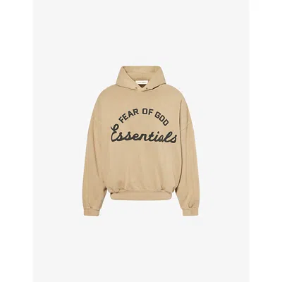 Essentials Mens Fear Of God  Training 90s Cotton-fleece Hoody In Neutral