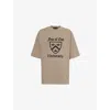 Essentials Graphic-print Crew-neck T-shirt In Heather Gray