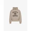 Essentials Mens Fear Of God  Shrunken Text-print Cotton Hoody In Heather Gray