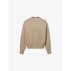 Essentials Mens Homestead Heather Classic Logo-embellished Crewneck Cotton-blend Sweatshirt In Neutral