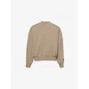 Essentials Mens Homestead Heather Classic Logo-embellished Crewneck Cotton-blend Sweatshirt In Homestead Heather