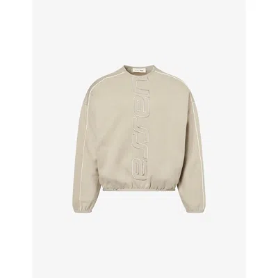 Essentials Mens Fear Of God  Active Trace Modern Cotton-blend Sweatshirt In Neutral