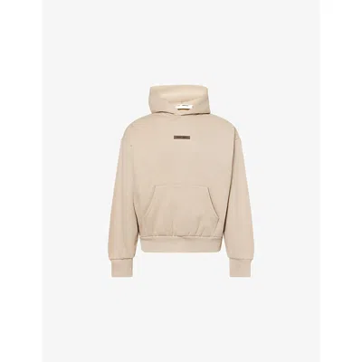 Essentials Mens Timber Classic Fleece Logo-embellished Cotton-blend Hoody In Neutral