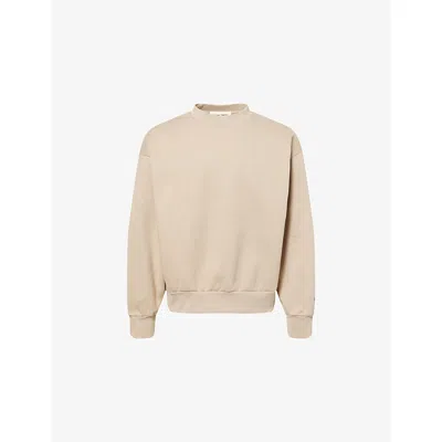 Essentials Mens Timber Classic Fleece Logo-embellished Cotton-blend Sweatshirt In Neutral