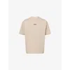 Essentials Logo-motif Cotton T-shirt In Gold