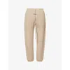 Essentials Mens Timber Vintage Logo-embellished Cotton-blend Jogging Bottoms In Gray