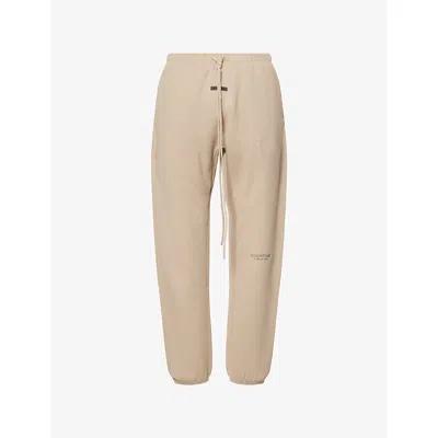 Essentials Mens Timber Vintage Logo-embellished Cotton-blend Jogging Bottoms In Gray