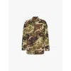 Essentials Camouflage Overshirt In Woodland Camo
