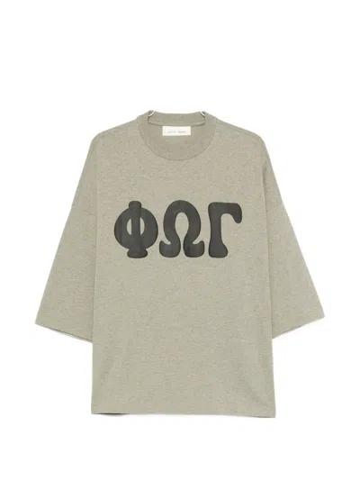 Essentials Merch Graphic-print Boxy-fit T-shirt In Gray