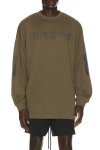 Essentials Merch Long Sleeve Tee In Neutral