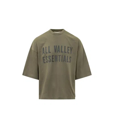 Essentials Sport Mesh Merch T-shirt Boxy Fit In Green