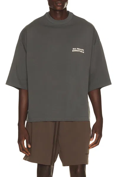 Essentials Logo-print Short-sleeve T-shirt In Gray