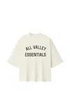 Essentials Merch Tee Logo-print Drop-shoulder T-shirt In White