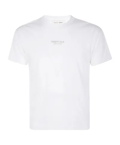 Essentials Metallic Badge T-shirt In White