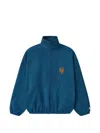 Essentials Mets Half-zip Sweater In Blue