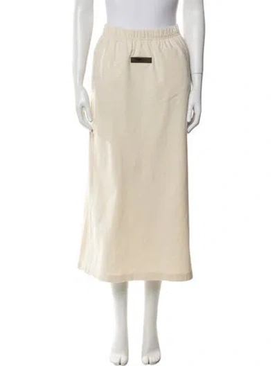 Pre-owned Essentials Midi Length Skirt In Neutral