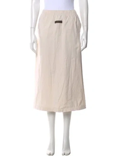 Pre-owned Essentials Midi Length Skirt In Neutral