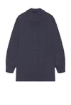 Essentials Military Nylon Overshirt In Marine