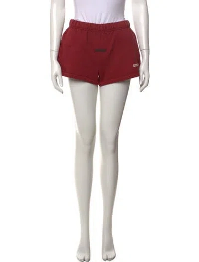 Pre-owned Essentials Mini Shorts In Red