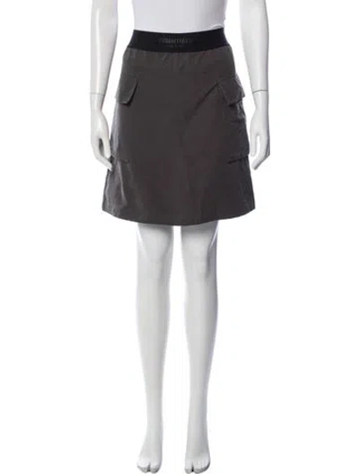 Pre-owned Essentials Mini Skirt In Gray
