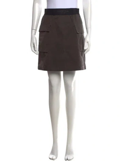 Pre-owned Essentials Mini Skirt In Gray