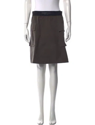 Pre-owned Essentials Mini Skirt In Grey