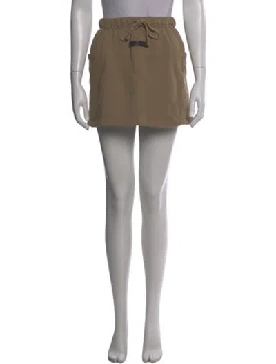 Pre-owned Essentials Mini Skirt In Neutral
