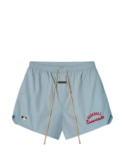 Essentials Mlb Gym Track Shorts In Blue