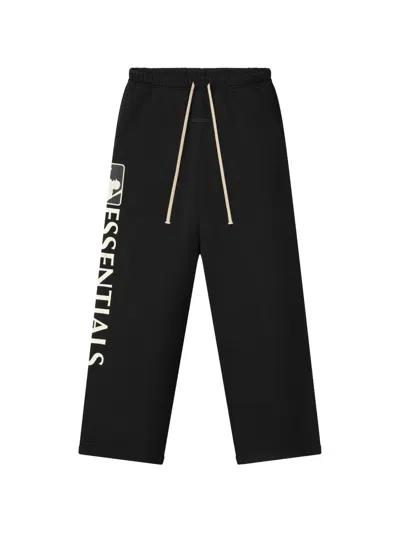 Essentials Mlb Logo-print Track Pants In Black