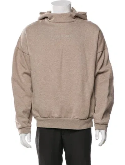 Pre-owned Essentials Mock Neck Long Sleeve Hoodie In Neutral