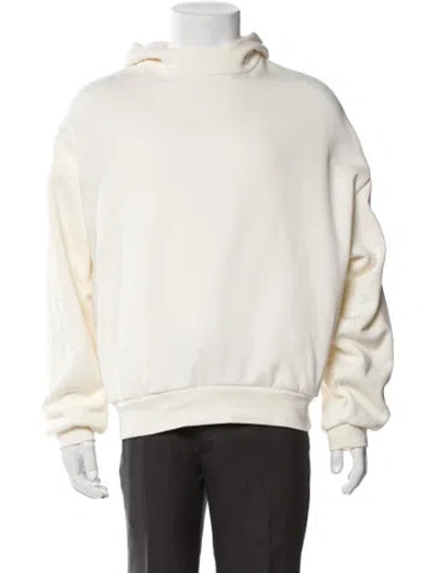 Pre-owned Essentials Mock Neck Long Sleeve Hoodie In Neutral