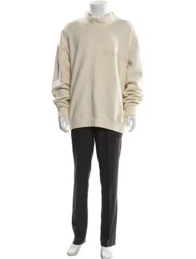 Pre-owned Essentials Mock Neck Long Sleeve Pullover In Neutral
