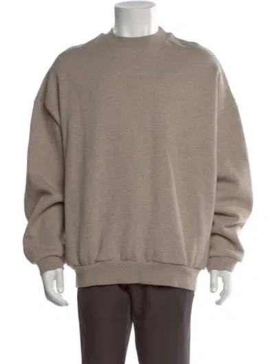 Pre-owned Essentials Mock Neck Long Sleeve Pullover In Neutral