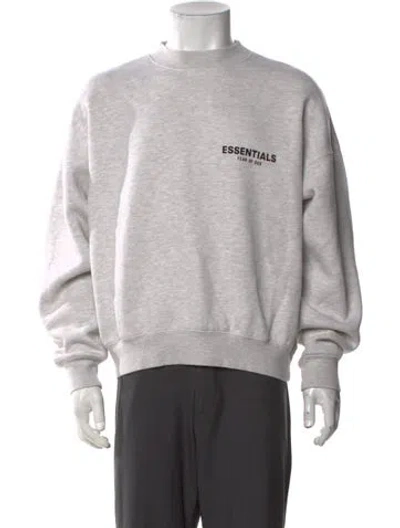 Pre-owned Essentials Mock Neck Long Sleeve Pullover W/ Tags In Grey