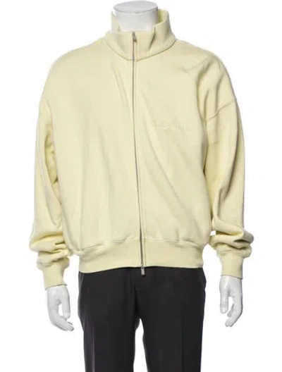 Pre-owned Essentials Mock Neck Long Sleeve Pullover In Yellow