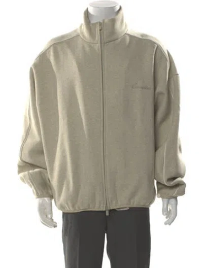 Pre-owned Essentials Mock Neck Long Sleeve Sweatshirt In Brown