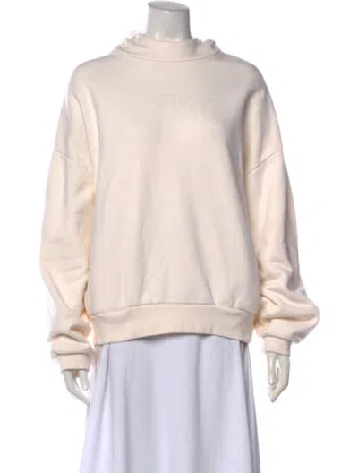 Pre-owned Essentials Mock Neck Long Sleeve Sweatshirt In Neutral