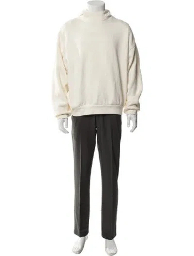 Pre-owned Essentials Mock Neck Long Sleeve Sweatshirt In Neutral