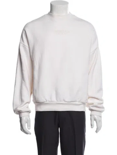 Pre-owned Essentials Mock Neck Long Sleeve Sweatshirt In Neutrals