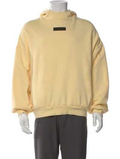 Pre-owned Essentials Mock Neck Long Sleeve Sweatshirt In Yellow