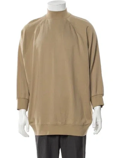 Pre-owned Essentials Mock Neck Long Sleeve T-shirt In Neutral