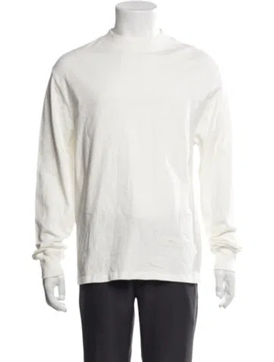 Pre-owned Essentials Mock Neck Long Sleeve T-shirt In Neutral