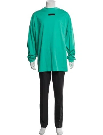 Pre-owned Essentials Mock Neck Long Sleeve T-shirt W/ Tags In Blue