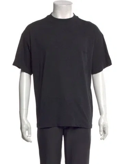 Pre-owned Essentials Mock Neck Short Sleeve T-shirt In Grey
