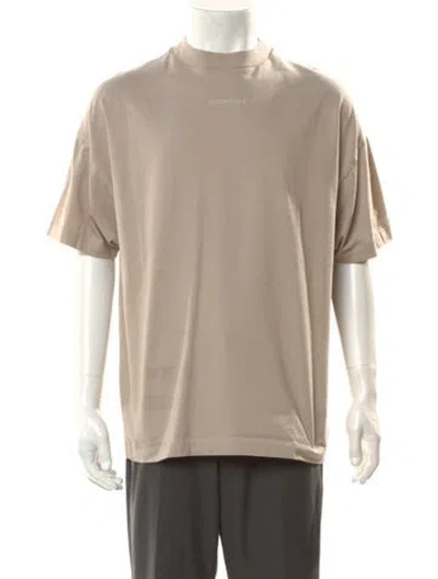 Pre-owned Essentials Mock Neck Short Sleeve T-shirt In Neutral