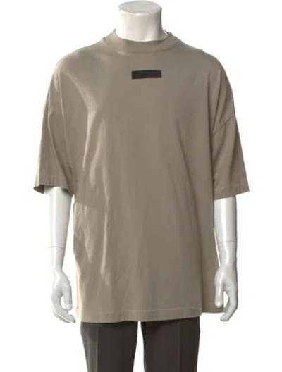 Pre-owned Essentials Mock Neck Short Sleeve T-shirt In Neutral