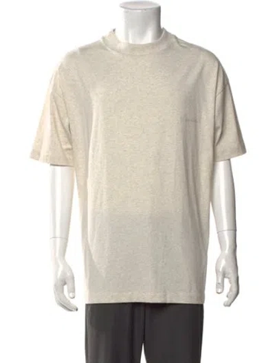 Pre-owned Essentials Mock Neck Short Sleeve T-shirt In Neutrals