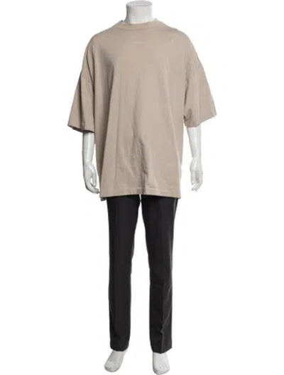 Pre-owned Essentials Mock Neck Short Sleeve T-shirt In Neutrals