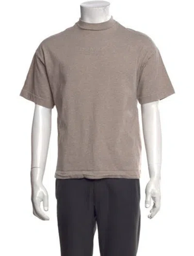Pre-owned Essentials Mock Neck Short Sleeve T-shirt In Neutrals